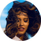 Woman Flipping Her Hair Woman Flipping Her Hair